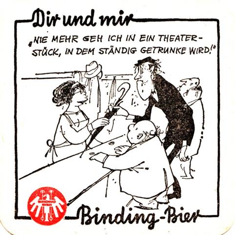 frankfurt f-he binding dir & mir bier 10b (quad185-nie mehr-schwarzrot)